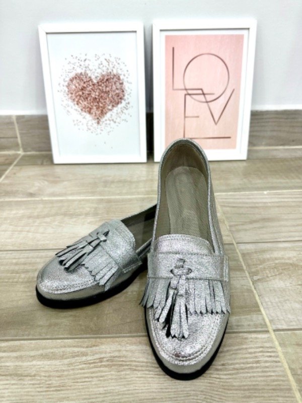 Producto - Mocasines Renata Plata