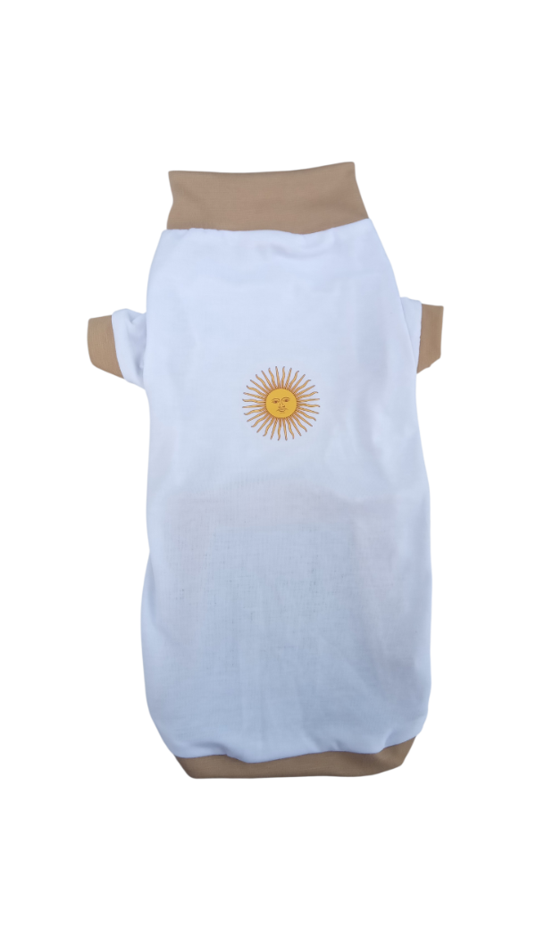 Producto - Pijama Remera sol patrio blanca