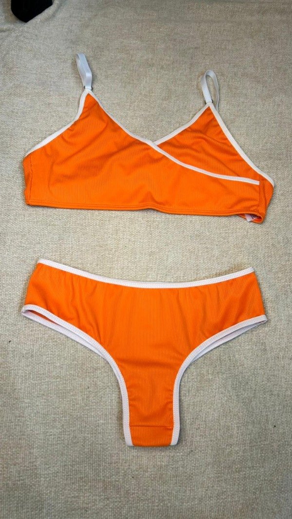 Producto - Set Lenceria Nicole Morley Lycra Naranja