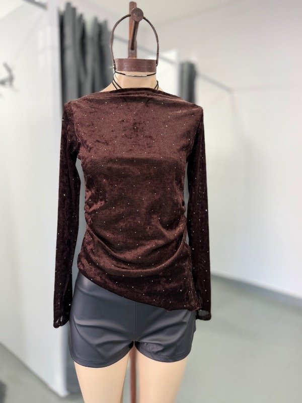 Producto - Top gamuzado c/ strass