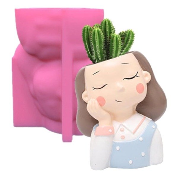 Producto - Molde silicona premium nena pensativa - 1