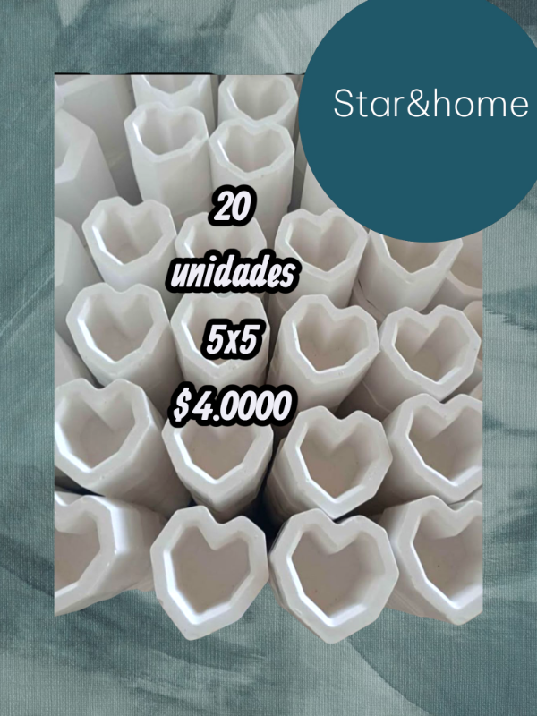 Producto - Maceta mini corazón x20