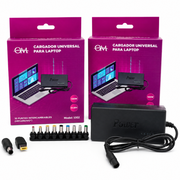 Producto - Cargador Universal OM p/Notebook