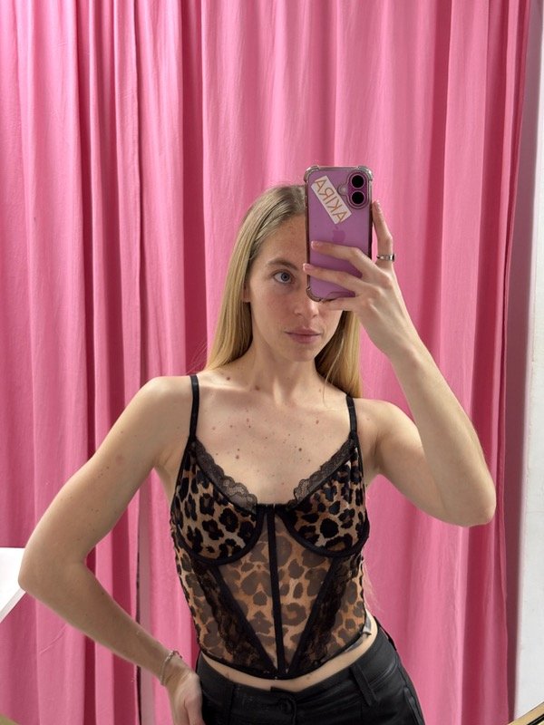 Producto - Corsét print con negroo