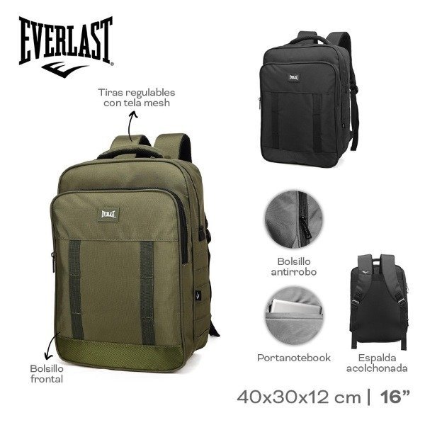 Producto - MOCHILA PORTANOTEBOOK EVERLAST 22672