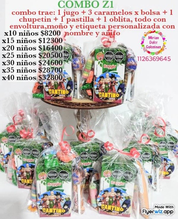 Producto - Combo dragón ball z1