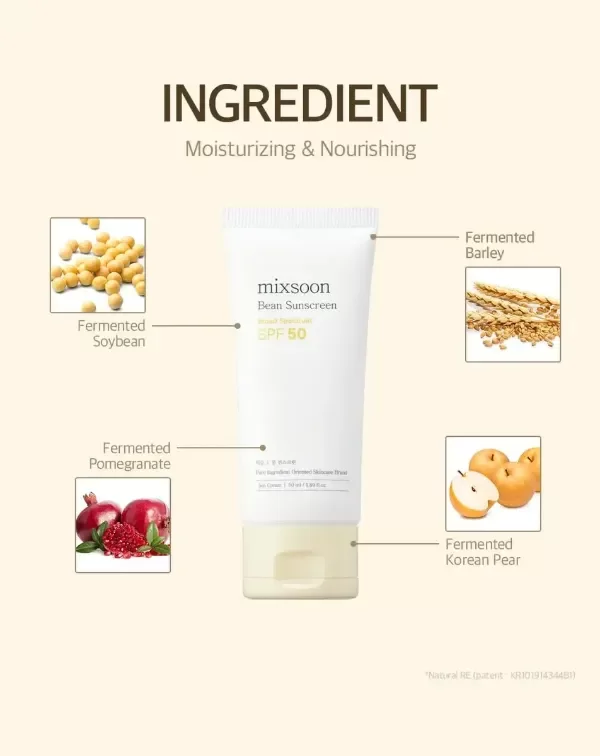 Producto - Protector Solar - Mixsoon Bean Sunscreen SPF50 50ml. - 1