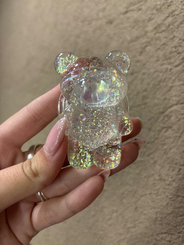 Producto - Pop socket osito clear