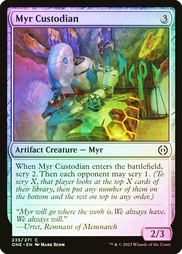 Producto - Myr Custodian Foil  Phyrexia: All Will Be One
