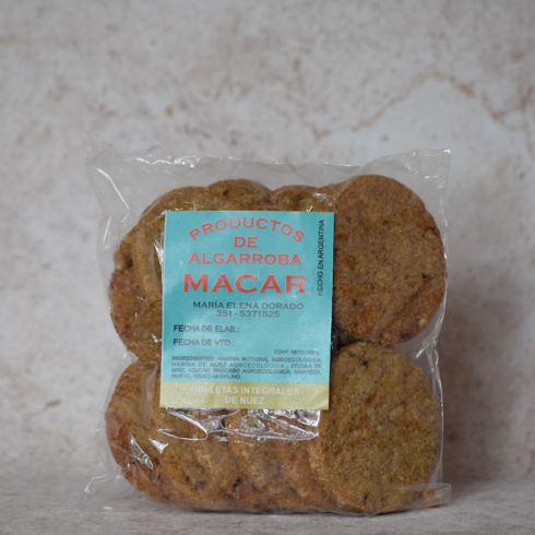 Producto - Galletas integrales de algarroba y nuez