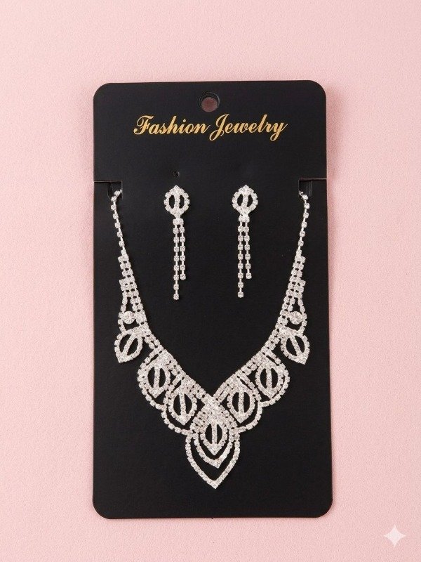 Producto - Conjunto Collar y aros de strass m6