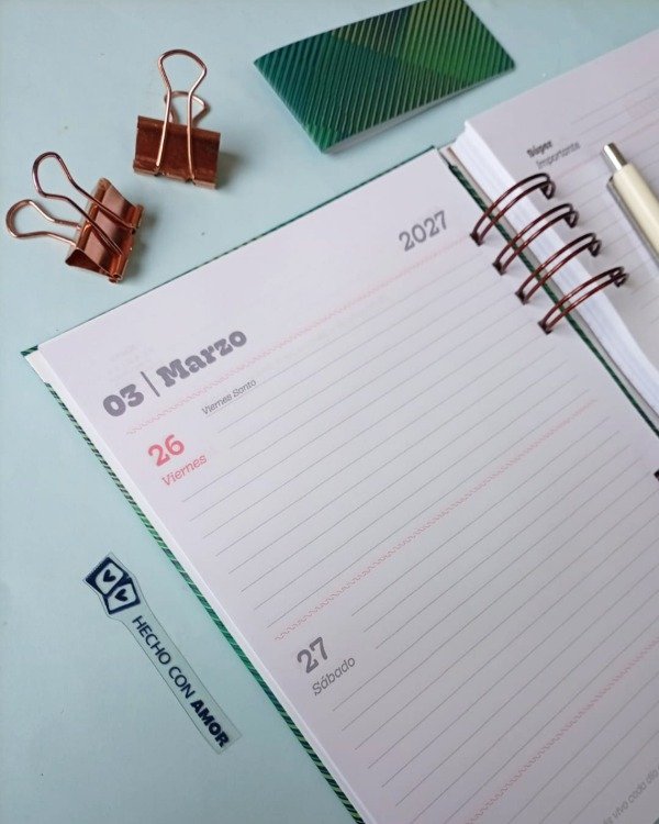 Producto - Agenda dos días Marine - 10