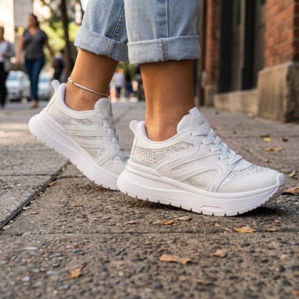 Producto - Zapatillas urbanas con detalles de strass