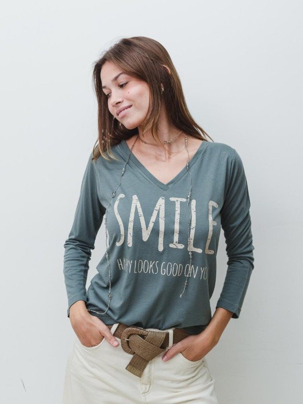 Producto - REMERA TEQUILA SMILE JADE