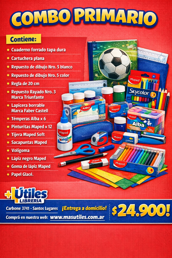 Producto - Combo Escolar Primario