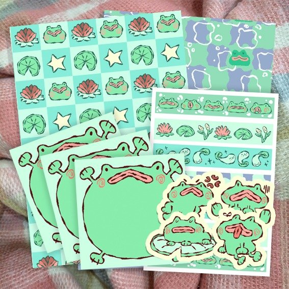 Producto - kit de scrap "sapitos"