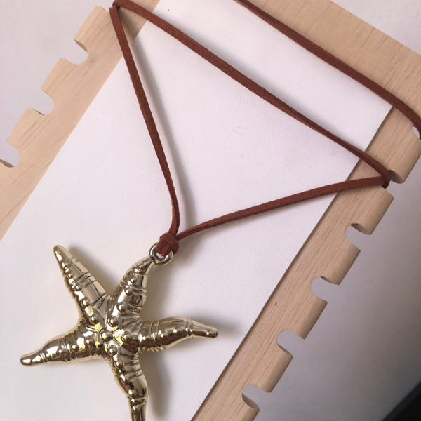 Producto - Collar lazo estrella dorada