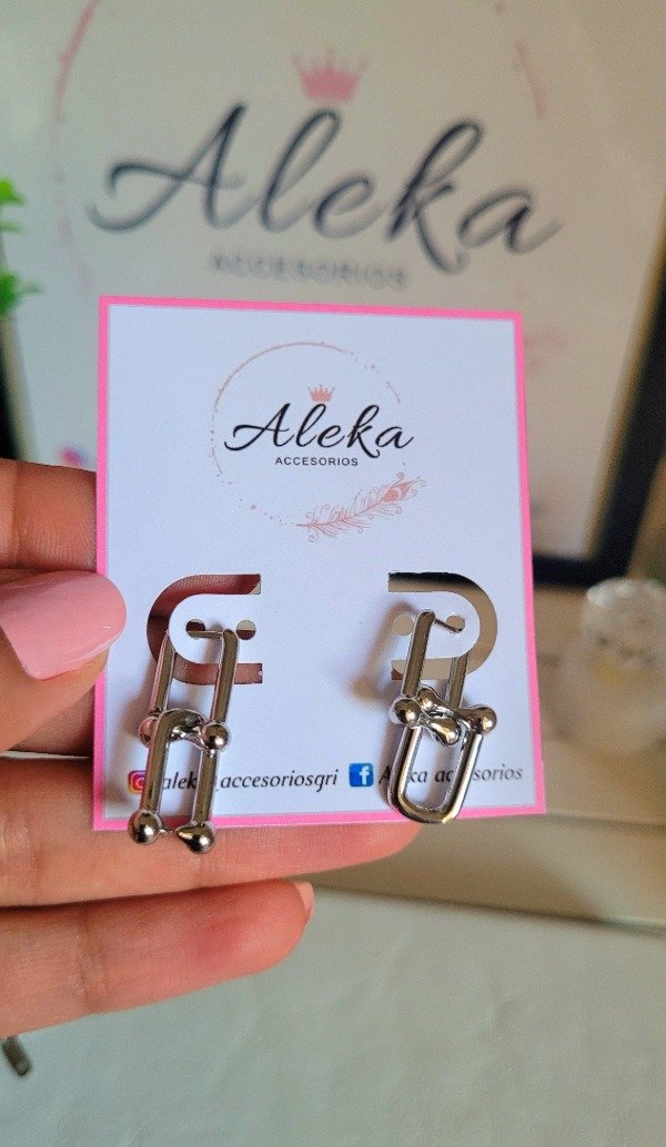 Producto - Conjunto pulsera y aros tiffany de acero quirúrgico - 7