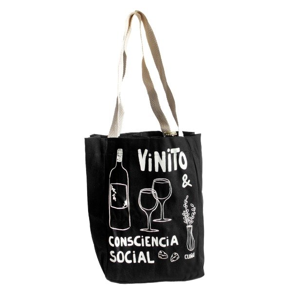 Producto - Portabotellas x4 - Vinito y consciencia social