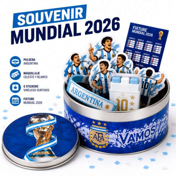 Producto - Box Regalo Argentina Mundial 2026 Souvenir