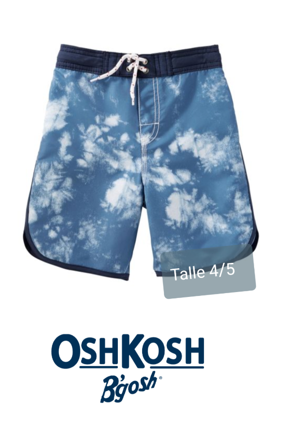 Traje de Baño Oshkosh talle 4/5  azules
