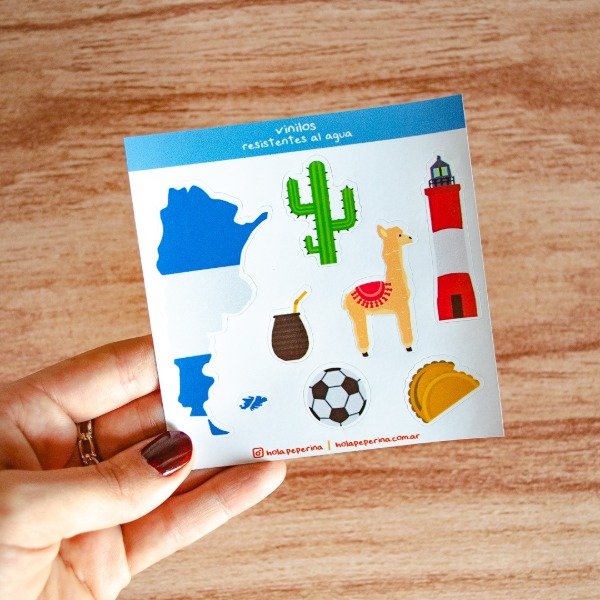 Producto - Plancha de vinilo - Argentina ilustrada