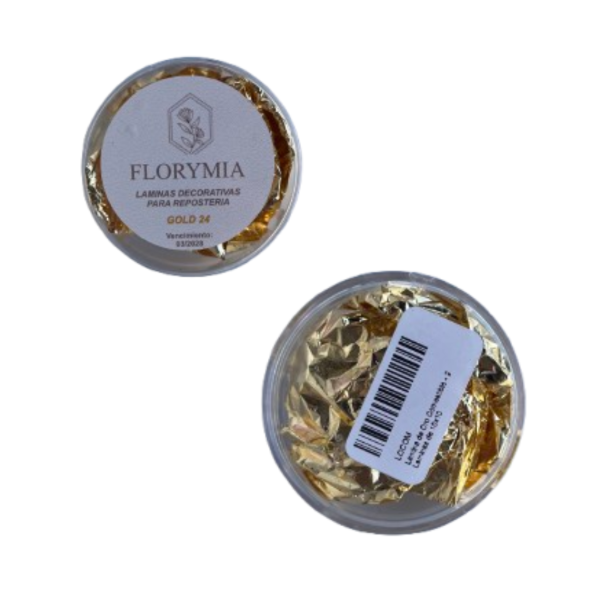 Producto - Lámina oro metalizada comestible