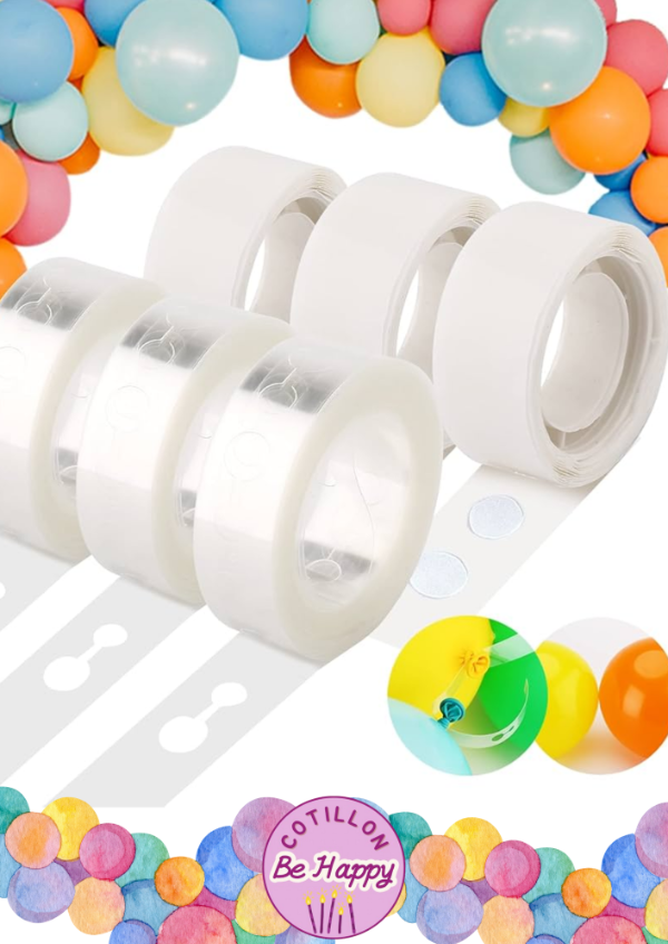 Producto - CINTA PARA ARCO DE GLOBOS Doble orificio x5mts