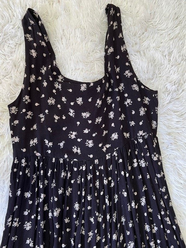 Vestido largo floreado vintage talle m — imagen 3