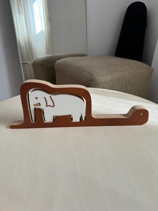Producto - Decoracion Boa Y Elefante El Principito De Madera - 0