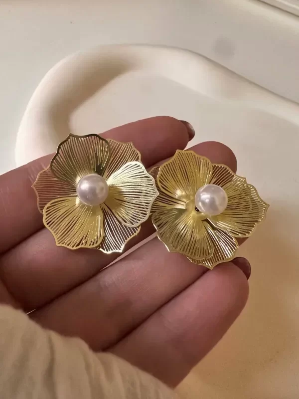 Producto - Aros Lirio perla