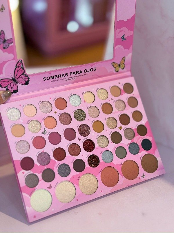 Producto - Maxi paleta de sombras + rubores + iluminadores + contornos Saniye