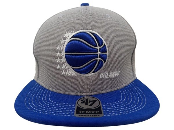 Producto - CERRADA Atrás, visera PLANA, INFANTIL, FLEX, ORLANDO MAGIC GRIS / AZUL