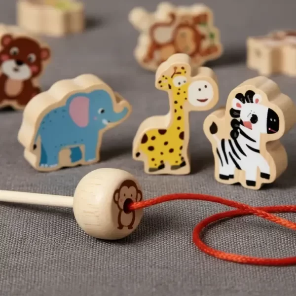 Producto - Jenga animal. Equilibrio y enhebrado. - 6
