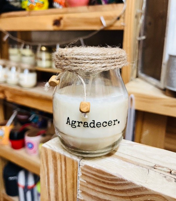 Producto - Vela yute Agradecer