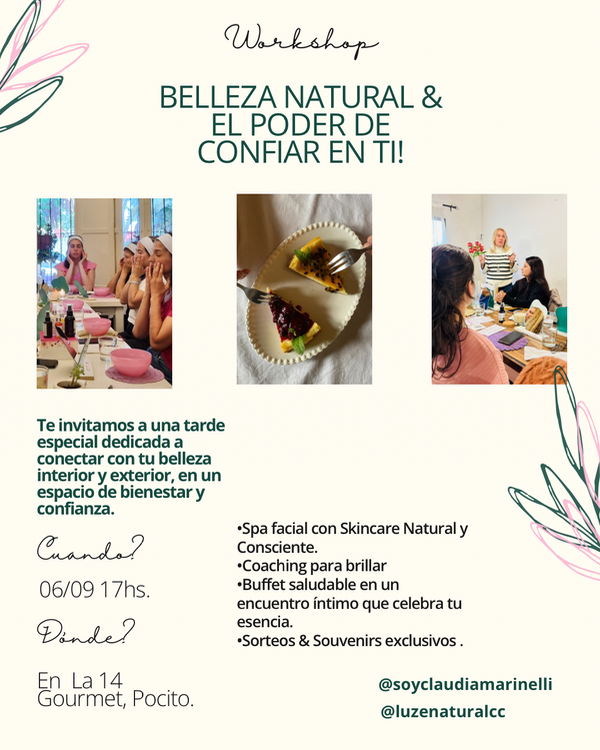 Producto - Workshop Belleza Natural y El Poder de Confiar en Ti