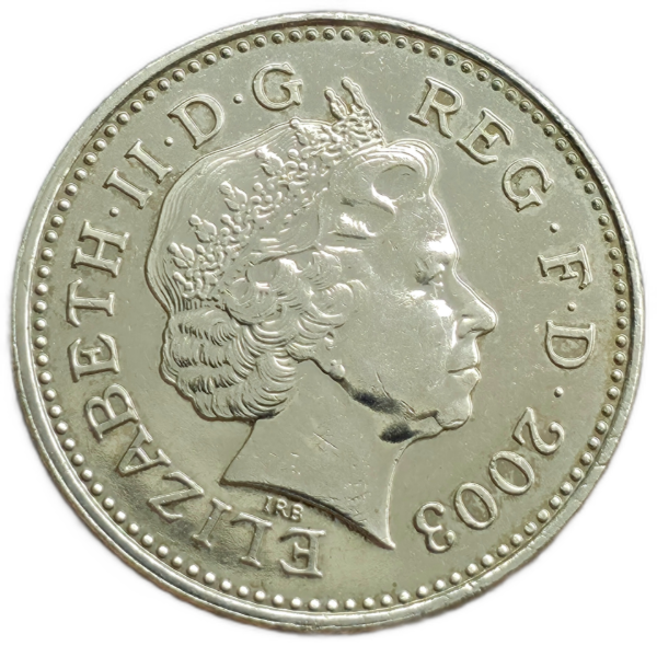 Producto - Reino Unido 10 Pence 2003 León coronado Km#989 XF - 1