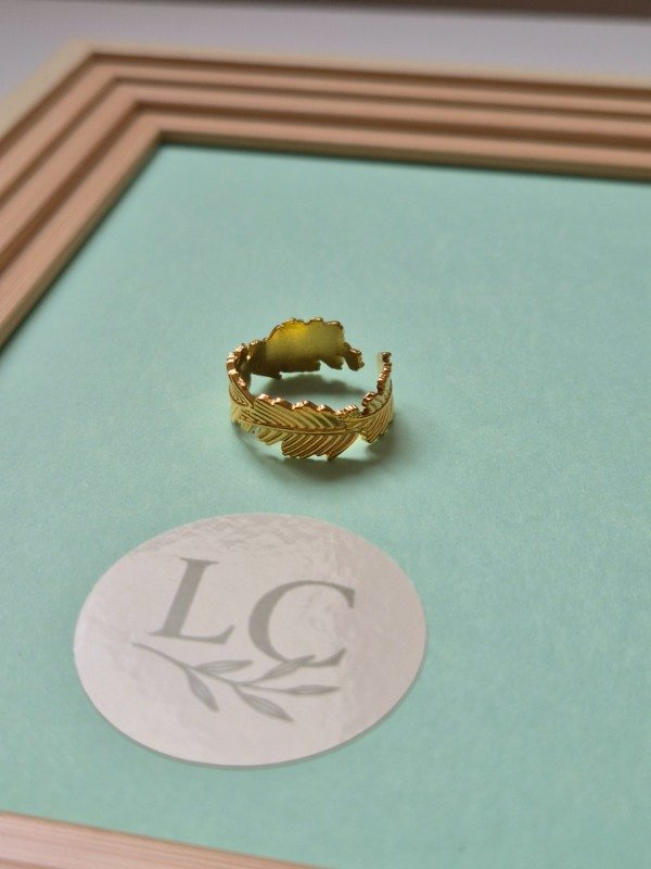 Producto - Anillo 4 plumas talle 17