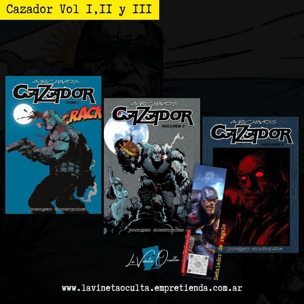 Producto - CAZADOR ARCHIVOS VOLUMEN I, II y III - Jorge Lucas Y Claudio Ramirez