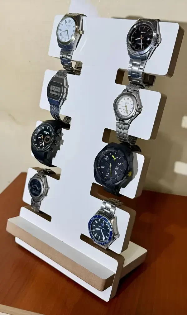 Producto - Porta Relojes Soporte Expositor Madera - 8 Relojes - 10