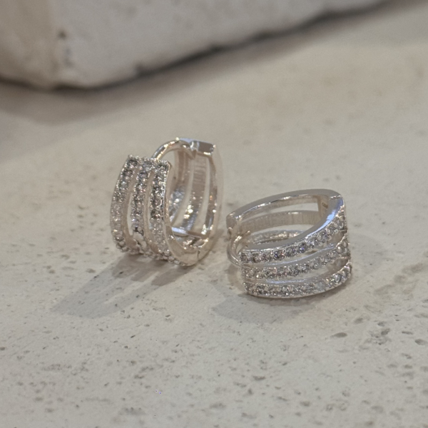 Producto - Argolla Triple strass AB