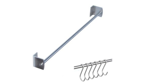 Producto - Barral de cocina de 60 cm + 6 ganchos