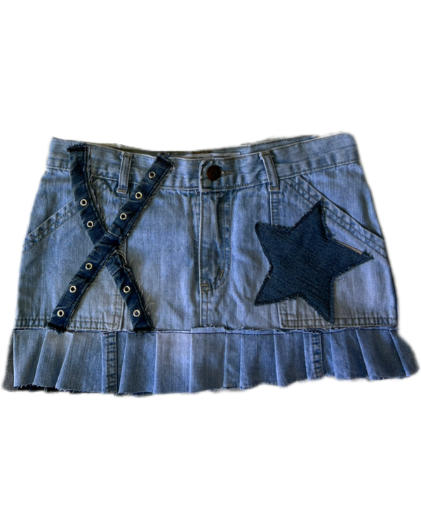 Falda jeans Mini Custom star