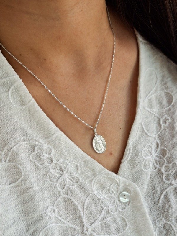 Producto - Conjunto Medalla Virgen de Guadalupe