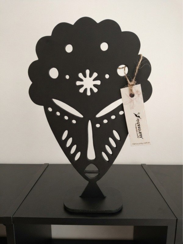 Producto - Piezas "Étnicas" / Máscaras Tribales IV/ Rojo Fuego - 4