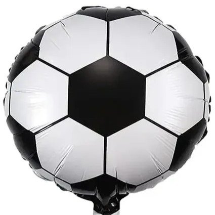 Producto - Globo pelota de fútbol metalizado 18" 45cm - 1