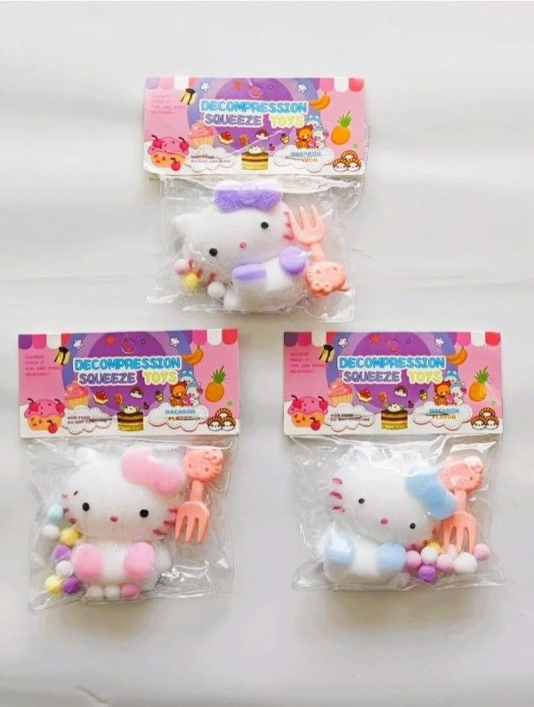 Producto - Squishy kitty con pelotitas