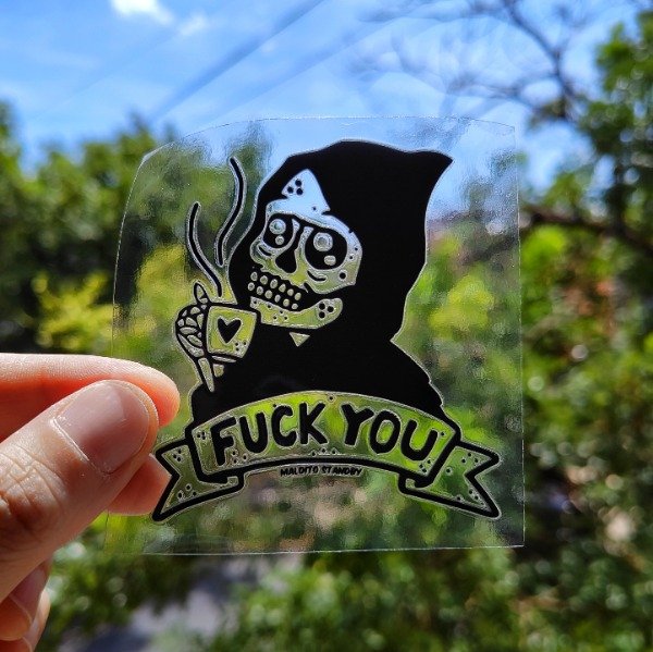 Producto - STICKER FUCK YOU VINILO UV