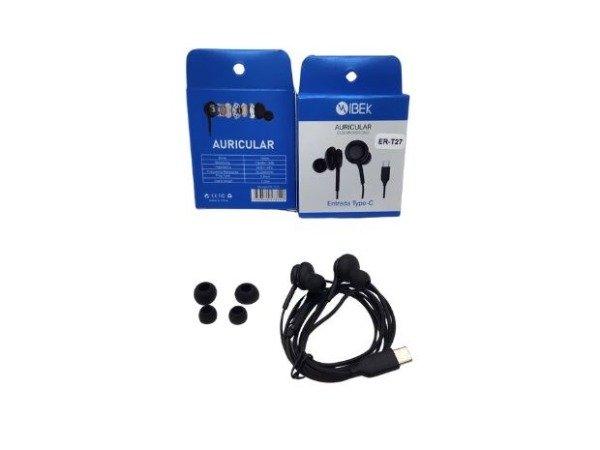Producto - AURICULAR CABLE TIPO C IBECK AURT27