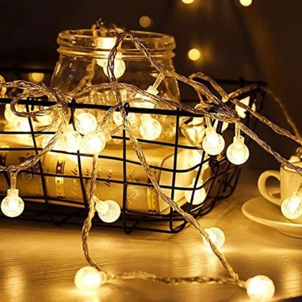 Producto - Luces Bolitas cristal Brillantes 2 mt